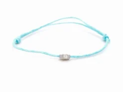 Bracelet Cordon Or blanc Diamant