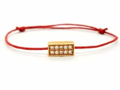 Bracelet Cordon Or rose Diamant