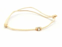 Bracelet Cordon Or rose Diamant