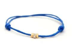 Bracelet Cordon Or rose Diamant