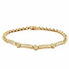 Bracelet cœur or jaune et diamant