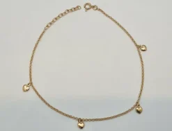 Bracelet cœurs en Or Jaune