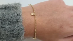 Bracelet cœurs en Or Jaune