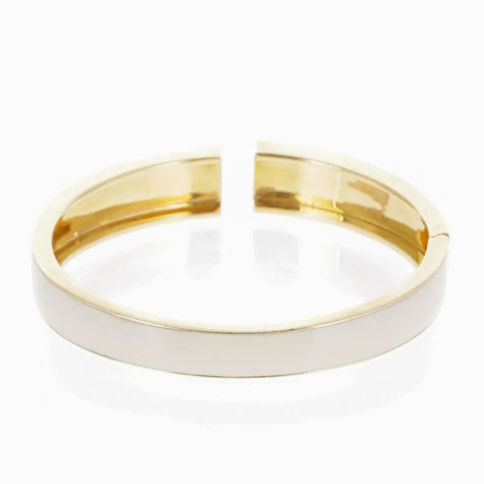 Bracelet David Webb Email Ecrue et Diamants