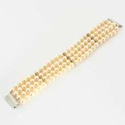 Bracelet de 4 rangs de perles de culture