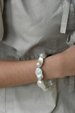 Bracelet de perles de culture brutes