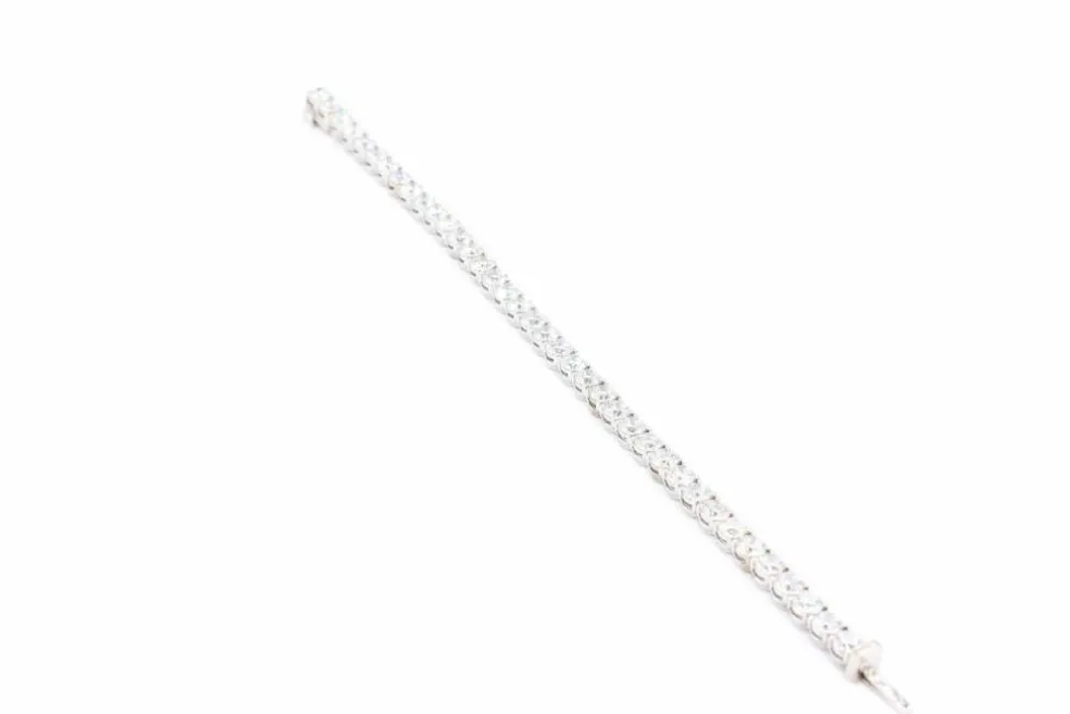 Bracelet de tennis 11,44 carats certifié GIA