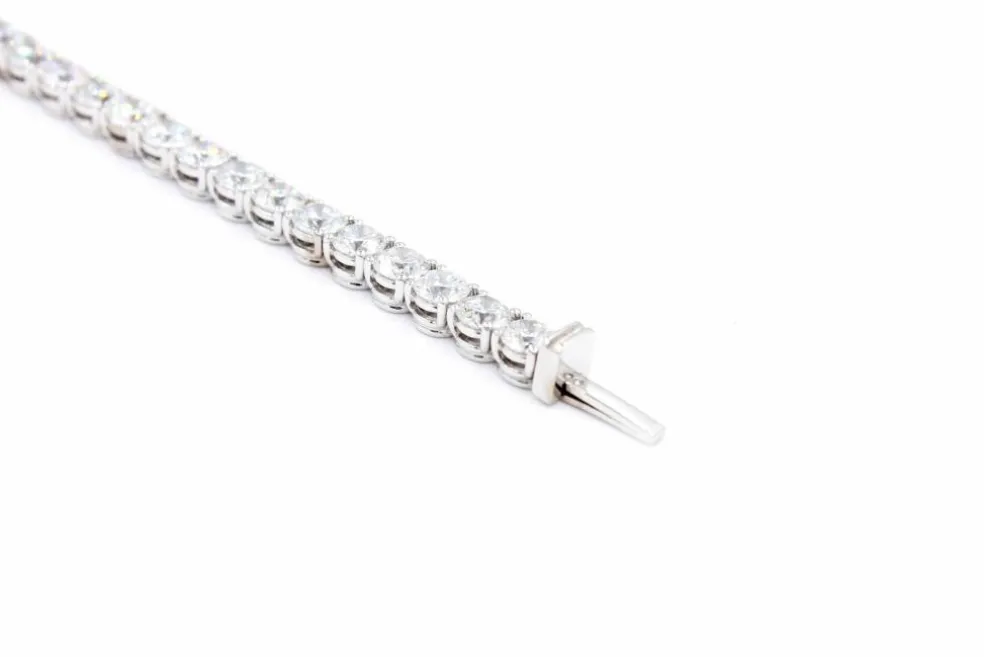 Bracelet de tennis 11,44 carats certifié GIA