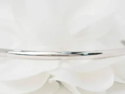 Bracelet demi jonc en or blanc