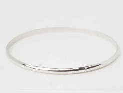 Bracelet demi jonc en or blanc