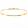 Bracelet demi-jonc plat or jaune
