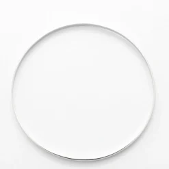Bracelet Demi-jonc plat or blanc