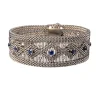 Bracelet des années 1950, saphirs et diamants