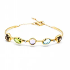 Bracelet diamant et pierres précieuses
