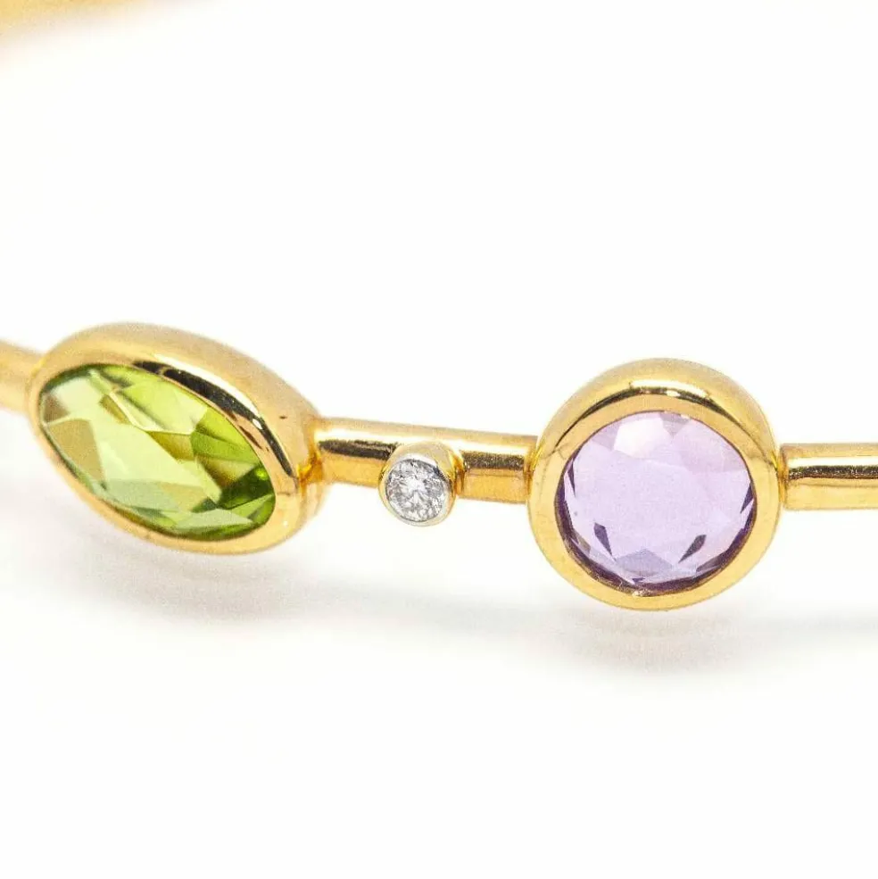Bracelet diamant et pierres précieuses