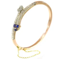 Bracelet diamant et saphir