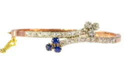 Bracelet diamant et saphir