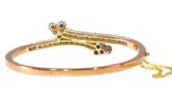 Bracelet diamant et saphir