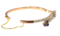 Bracelet diamant et saphir