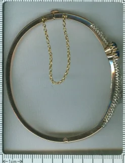 Bracelet diamant et saphir