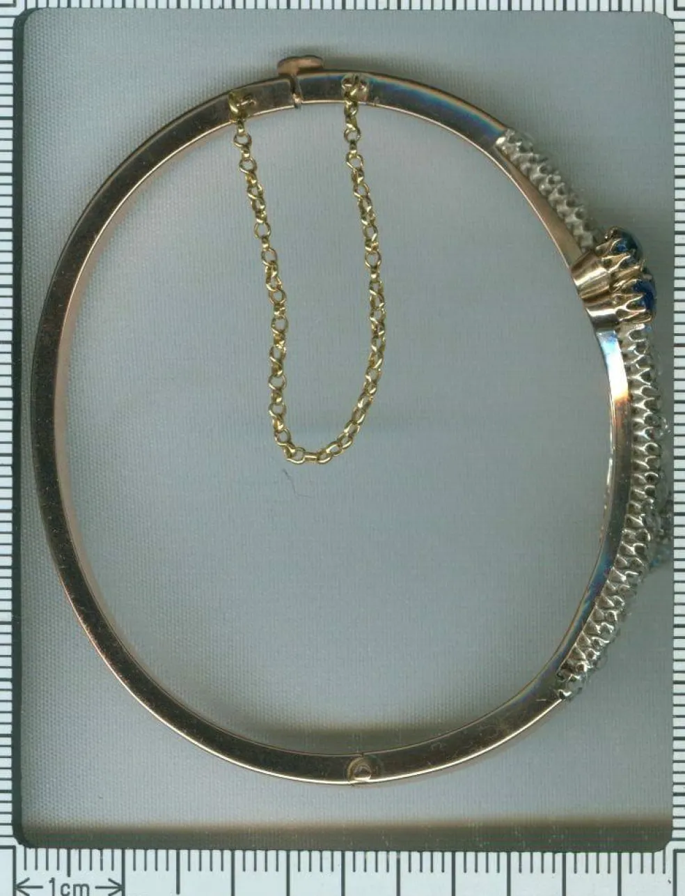 Bracelet diamant et saphir
