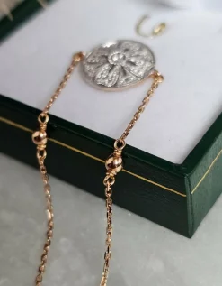 Bracelet Diamant Rose du Marais Or jaune 18 carats