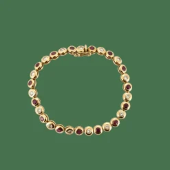 BRACELET DIAMANTS ET RUBIS