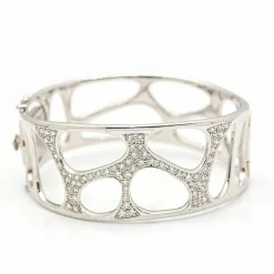 Bracelet Diamants Or blanc .