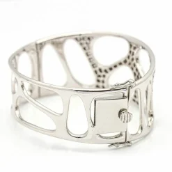 Bracelet Diamants Or blanc .