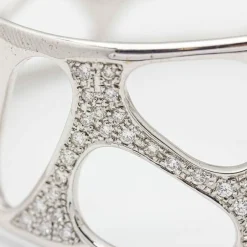 Bracelet Diamants Or blanc .