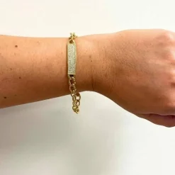 Bracelet DON'TFORGETME or et diamants
