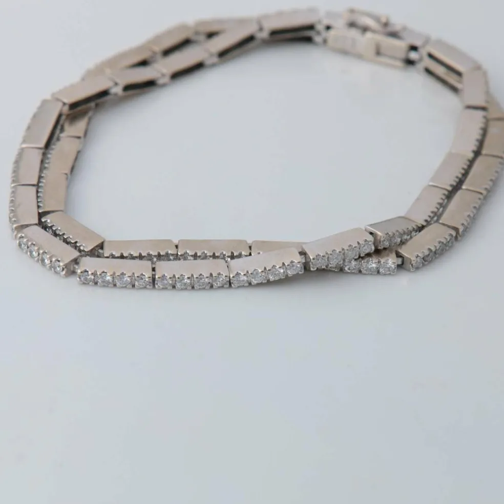 Bracelet Double ligne Diamants