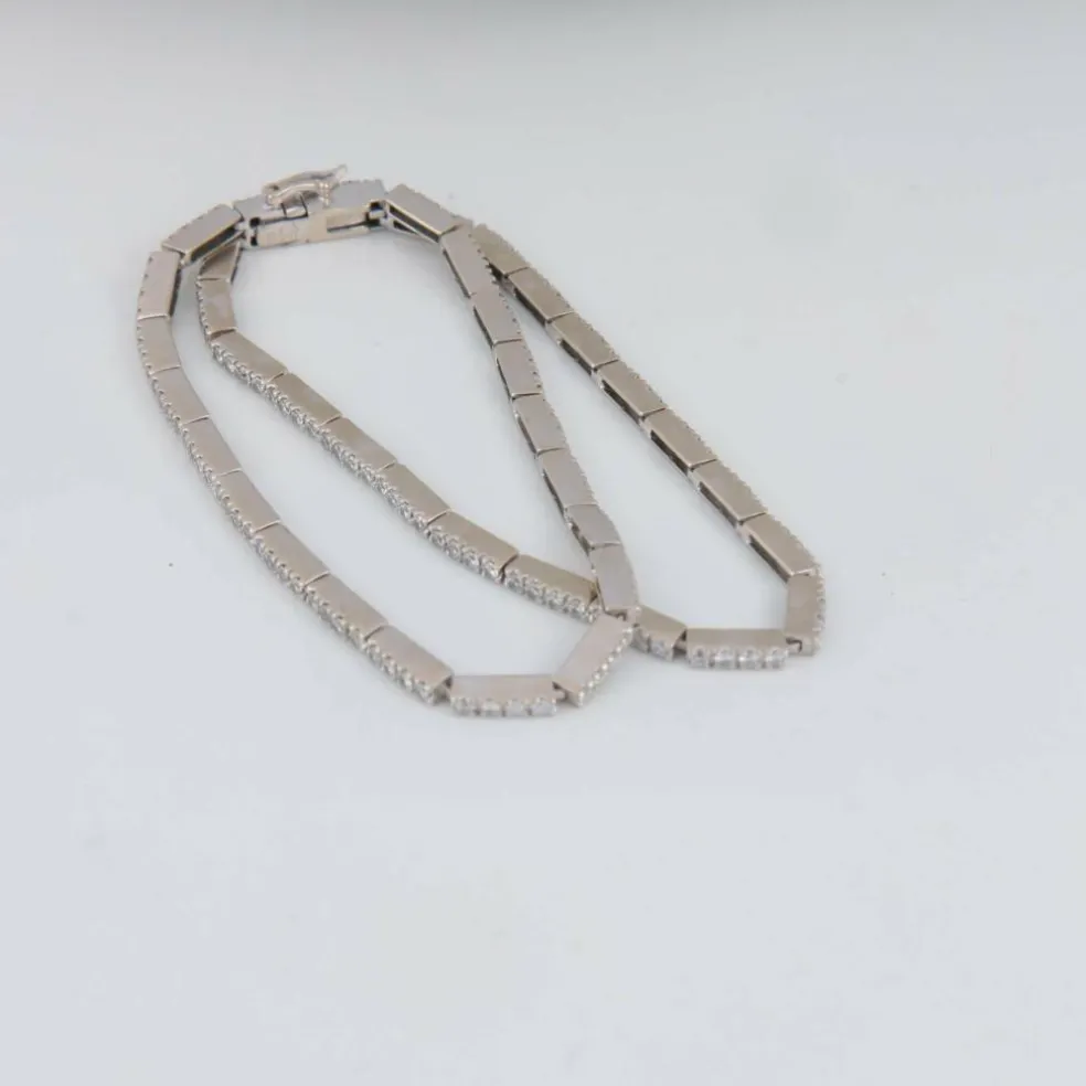 Bracelet Double ligne Diamants