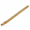 Bracelet double maille gourmette or jaune