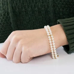 Bracelet double rang perles