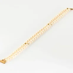 Bracelet double rang perles