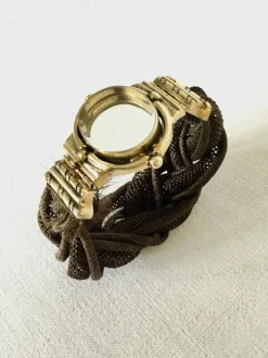 Bracelet En Cheveux Et Vermeil