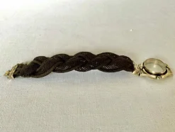 Bracelet En Cheveux Et Vermeil