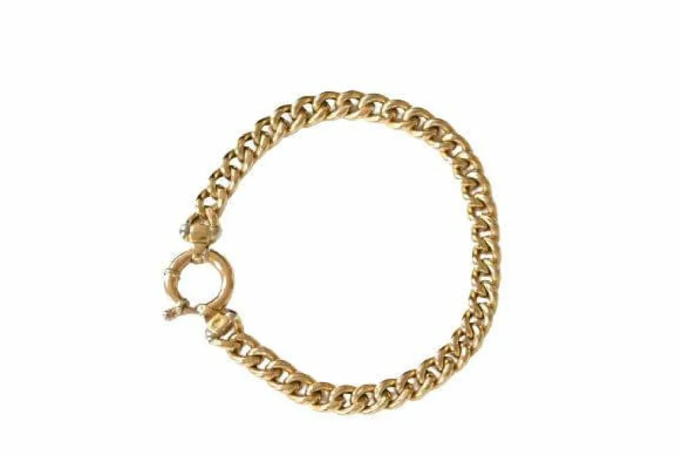 Bracelet en maille dorée