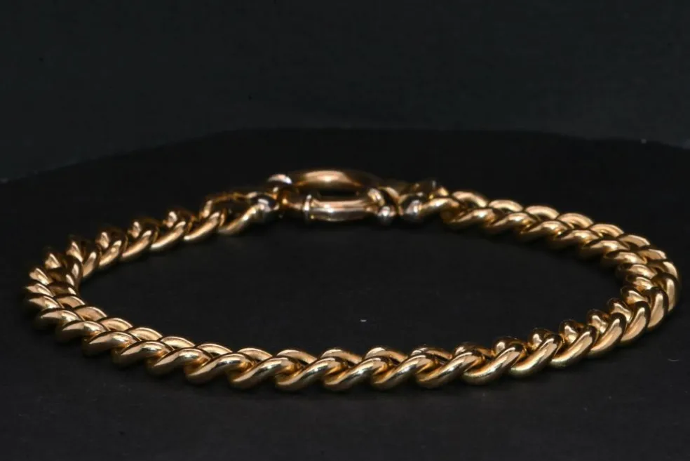 Bracelet en maille dorée