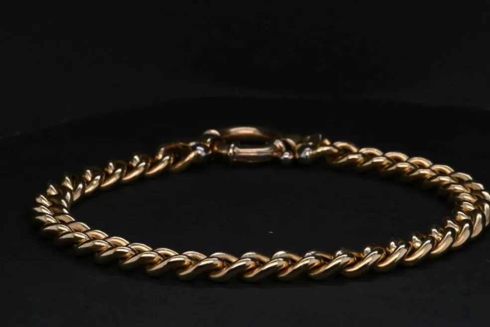 Bracelet en maille dorée
