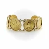 Bracelet en or 22 carats avec pièces souveraines britanniques de la reine Victoria