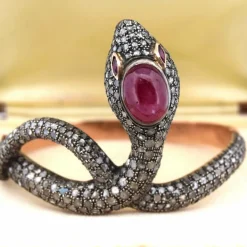 BRACELET EN OR 14 KT ET ARGENT