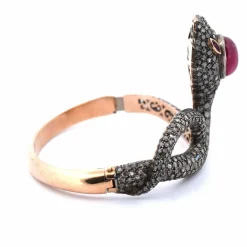 BRACELET EN OR 14 KT ET ARGENT