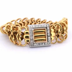 BRACELET EN OR 18 KT ET DIAMANTS