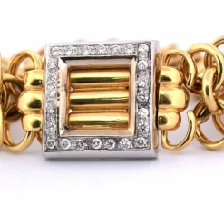 BRACELET EN OR 18 KT ET DIAMANTS