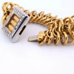BRACELET EN OR 18 KT ET DIAMANTS
