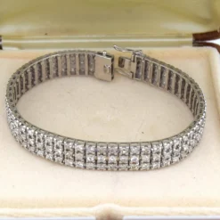 BRACELET EN OR BLANC 18 KT - 30 g