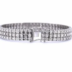 BRACELET EN OR BLANC 18 KT - 30 g