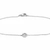 Bracelet en or blanc avec diamant 0,10 carat